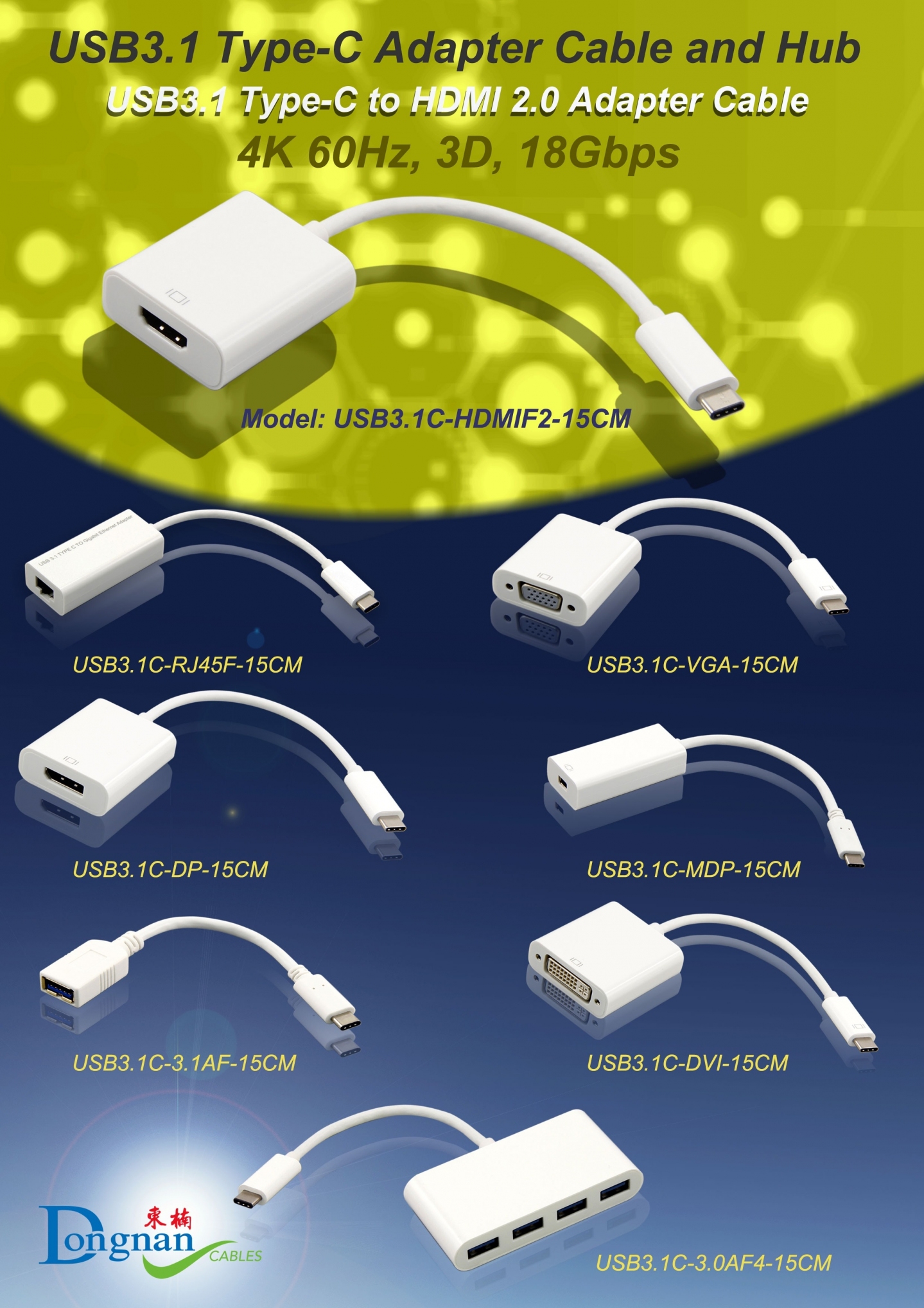 USB C Adapter Cable ENE Brand Dongnan Limited